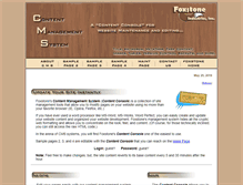 Tablet Screenshot of cms.foxstone.com